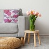 16"x16" Valentine's Day Colliding Hearts Square Throw Pillow Firecracker - e by design - 3 of 4