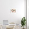 Stupell Industries Detailed Boho World Map Framed Giclee Art, White, 14" x 11" - 3 of 4
