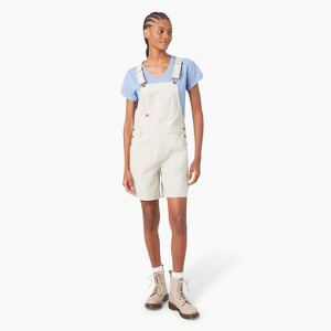 Dickies Women's Relaxed Fit Bib Shortalls, 7" - 1 of 2