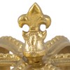 Decorative Crown Figurine Metal Fleur-de-Lis Design 7" Gold Finish Home Office Living Room Decor - 4 of 4