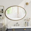 FONTOI Oval Retro Wall Mirror, Vanity Mirror, Mirror Wall Decor for Bathroom Bedroom Living Room Cloakroom Entryway, Gold, 25.59"*39.37"*1.18" - 2 of 4