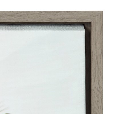 Blue Beach Van Coastal Canvas Print with Gray Frame, 23x33