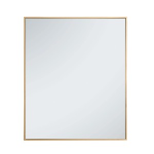 Elegant Lighting Metal frame rectangle mirror 30 inch in Brass - 1 of 4