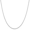Black Bow Jewelry 1.3mm 14k White Gold Diamond Cut Fancy Singapore Chain Necklace - 3 of 4