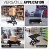 Hydraulic Lift Table Cart, 300/500/1100 lbs Capacity 28.5" Lifting Height, Manual Single Scissor Lift Table with Wheels & Non-Slip Pad for Handling - 3 of 4
