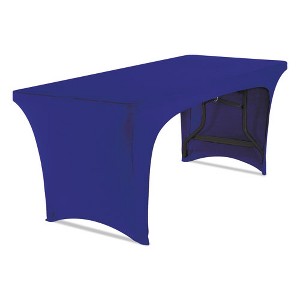 Iceberg iGear Fabric Table Cover, Open Design, Polyester/Spandex, 30" x 72", Blue - 1 of 1