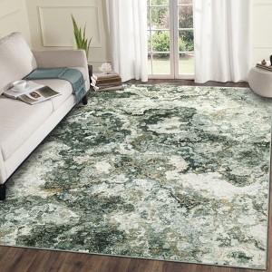 Modern Machine Washable Area Rug for Living Room Indoor Abstract Rug Soft Ultra Thin Non Shedding Low Pile Stain Resistant Carpet for Home Decor - 1 of 4