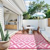 Lahome Ombre Outdoor Area Rug-Geometric Reversible Mat for Patio, Balcony, Deck, Backyard, or RV Camping - 4 of 4