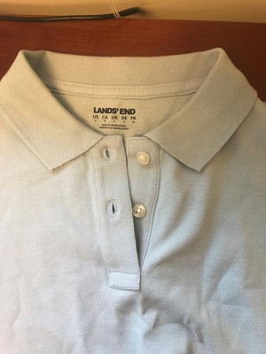 Lands' End School Uniform Women's Short Sleeve Mesh Polo Shirt - Small ...