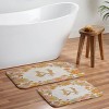 Deny Designs Iveta Abolina Retro Florals 70s Memory Foam Bath Mat Cream - 4 of 4