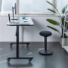 Tranzendesk Standing Desk?with Front Handle and Detachable Wheels - 55" Sit to Stand Workstation  Black  Stand Steady - image 4 of 4