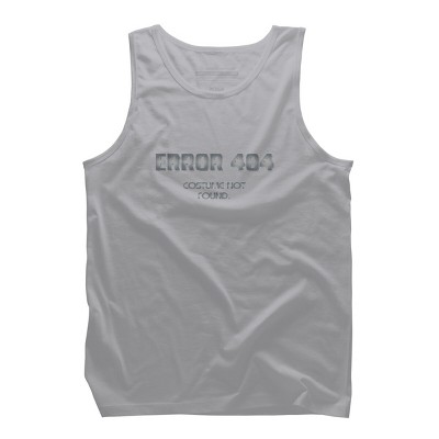 Men's Design By Humans Error 404 Costume not found, Halloween Design By InfaredDesigns Tank Top