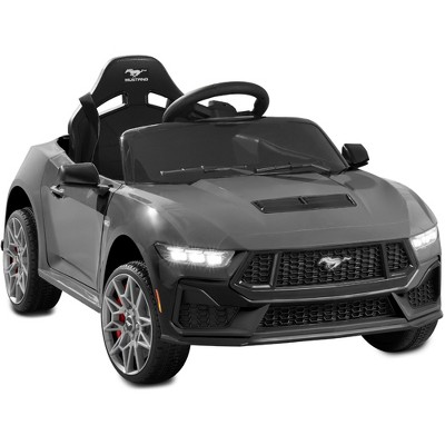 Best Choice Products Kids 12V Electric Ride-On Car Officially Licensed Ford Mustang w/ Remote, LED Lights - Dark Gray