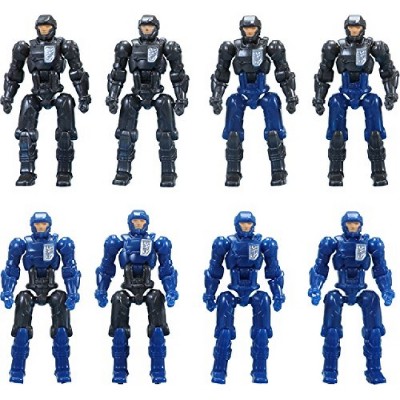 DA-04 Dia-Naughts Set of 8 | Blue Black Version | Diaclone Reboot Action figures
