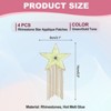 Unique Bargains Star Shape Rhinestone Glitter Iron On Sew Beaded Applique Patches 4 Pcs - 2 of 4