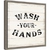 Amanti Art Shiplap Bath IV by Sue Schlabach Canvas Wall Art Print Framed 16-in. x 16-in. - 3 of 4