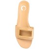 Journee Collection Womens Clair Tru Comfort Foam Slide Low Block Heel Sandals Tan 11 - 4 of 4