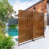 CAVINAS Matrix Metal Decorative Patio Screens, Outdoor & Indoor, Freestanding Decorative Privacy Screen for Deck Balcony Patio - 3 of 4