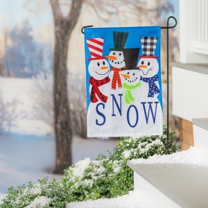 Snow Friends Garden Applique Flag - 1 of 3