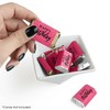 Big Dot of Happiness Chic Happy Birthday - Pink, Black and Gold - Mini Candy Bar Wrapper Stickers - Birthday Party Small Favors - 40 Count - 2 of 4