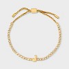 SUGARFIX by BaubleBar Crystal Initial Chain Bracelet - Gold - 3 of 4