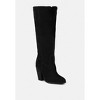 GREAT-STORM Blue Metallic Leather Calf Boots - 3 of 4
