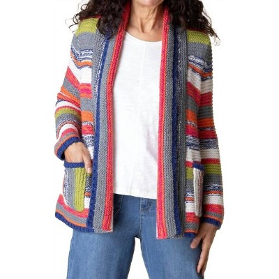 Women's Rustic Stripe Cardigan - habitat