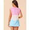 cheibear Women's V Neck Basic Casual Loungewear Tie Dye Sleeveless Tank Top - 4 of 4