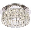 Elegant Lighting Monroe 12 inch LED single flush mount in chrome - 3 of 4