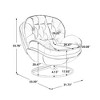 Grungis 31.73'' W Accent Chair with Ottoman,TV Chair with Metal Frame,Chair and Ottoman Sets for Bedroom,Reading Room,Office - 4 of 4