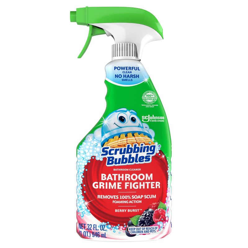 Scrubbing Bubbles Berry Burst Bathroom Grime Fighter - 32 fl oz, 1 of 11
