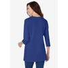 Woman Within Plus Size Perfect Three-Quarter Sleeve Crewneck Tunic - 3 of 4