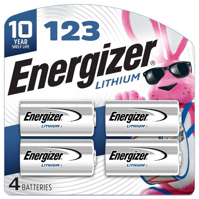 Energizer 4pk 123 Batteries Lithium Photo Battery