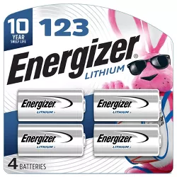 Energizer 4pk 123 Batteries Lithium Photo Battery
