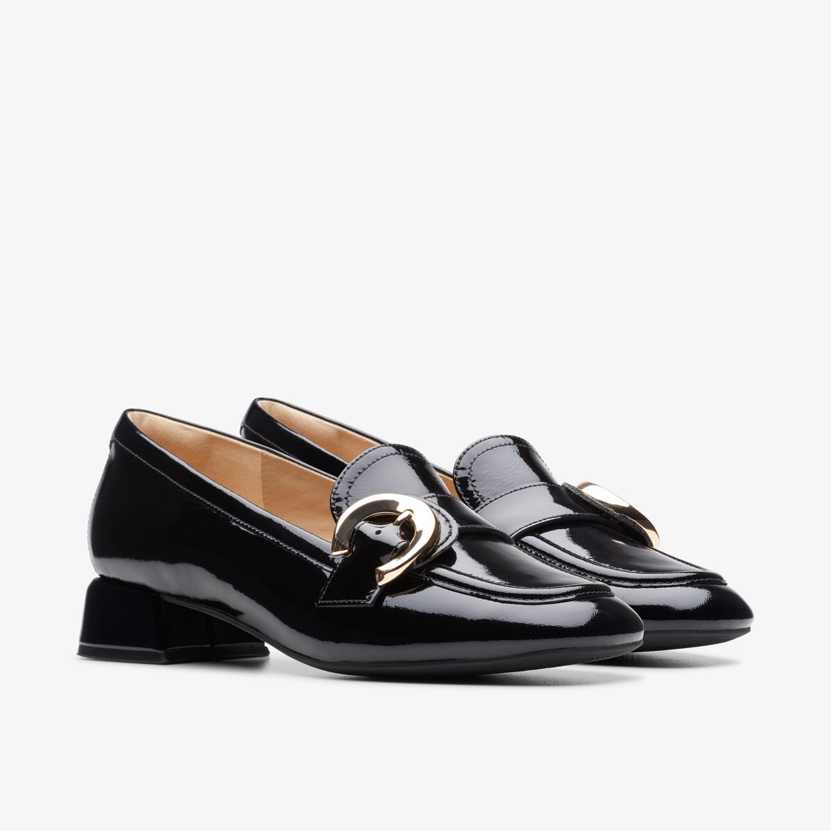 Обувь Clarks Womens Daiss 30 Trim Black Patent Shoes 7 Medium — фото 5