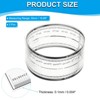Unique Bargains PET Plastic Folding Film Flexible Ruler with R Angle and Width Lines 2 Pcs - 2 of 4