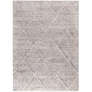 LIVN CO. Modern Large Diamond Trellis Shag Area Rug - 1 of 4