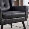 CAVINAS Modern Soft Accent Chair with Tufted Back,Upholstered Ergonomics Armchair for Living Room,PU Fabric Lounge Chair,Sofa Chair - 2 of 4