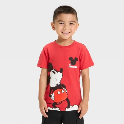 Toddler Boys' Disney Mickey Mouse Classic T-Shirt - Red