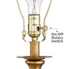 Vienna Full Spectrum Valerie Modern Table Lamp with Black Riser 28" Tall Clear Crystal White Fabric Shade for Bedroom Living Room Bedside House Home - 4 of 4