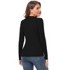Women's Sweetheart Neckline Hollow - Out Slim - Fit Sweater - 3 of 3