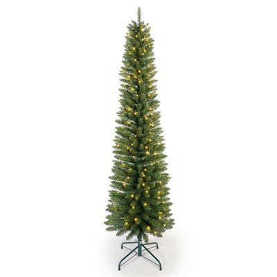 HomeRoots 6' Pre Lit Slender Fir Christmas Tree