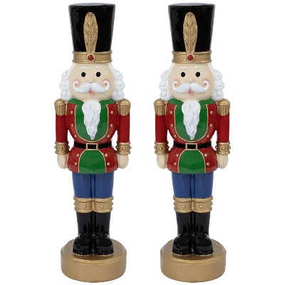 Sunnydaze Tommy the Toy Soldier Christmas Nutcracker Statue - 37"