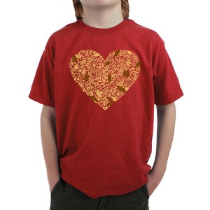LA Pop Art Fall Vibes  - Boy's Word Art T-Shirt - 1 of 4