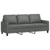 3-seater Sofa Dark Grey 100% Polyester Fabric, Metal, Textilene, Foam - 2 of 4