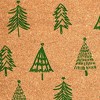 HomeRoots 17" X 29" Brown And Green Christmas Trees Outdoor Coir Door Mat - 4 of 4