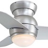 26" Minka Aire Spacesaver Brushed Steel Hugger LED Ceiling Fan for Bedroom Kitchen Office Bathroom - 3 of 4