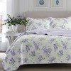 Laura Ashley Keighley Reversible Quilt Set Purple - 3 of 4