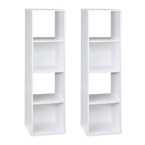 Closetmaid Home Stackable 4-cube Cubeicals Organizer Storage, White (2  Pack) : Target