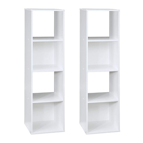 Easy Track 2.1-ft to 2.1-ft W x 7-ft H White Solid Shelving Wood Closet  System